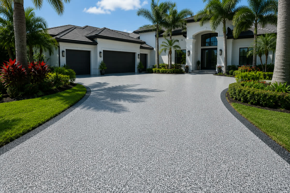Epoxy floor coating in Cape Coral, Florida by SWFL Coatings